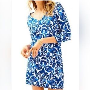 Lilly Pulitzer Women’s Cori Dress in Resort Navy Beach Bathers Blue Sz XS